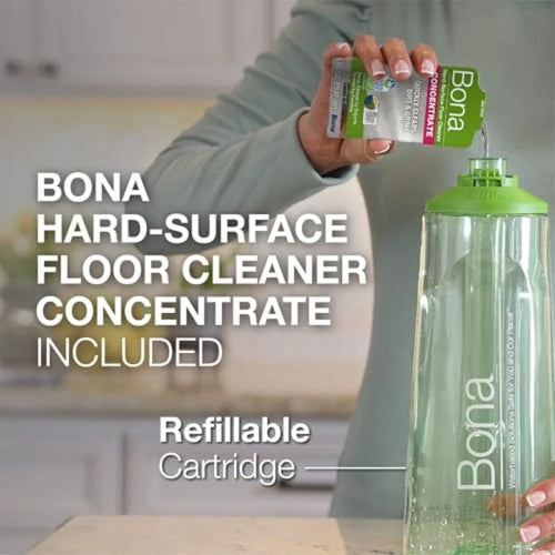 Floor Premium Spray Mop Includes Floor Cleaner and Machine Washable Microfiber Cleaning Pad For Stone, Tile, Laminate and Vinyl